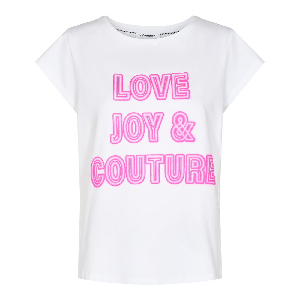 Mindre Premier tapperhed T-shirt i hvid m. pink tekst fra Co'Couture