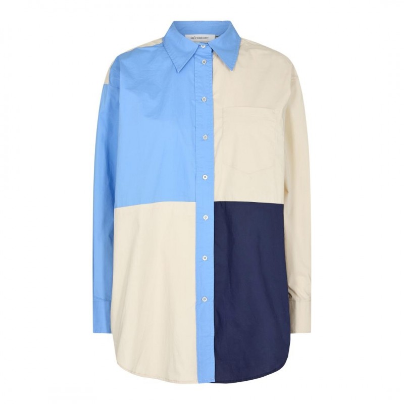 Co'couture Coriolis Block Oversize Shirt Pale Blue