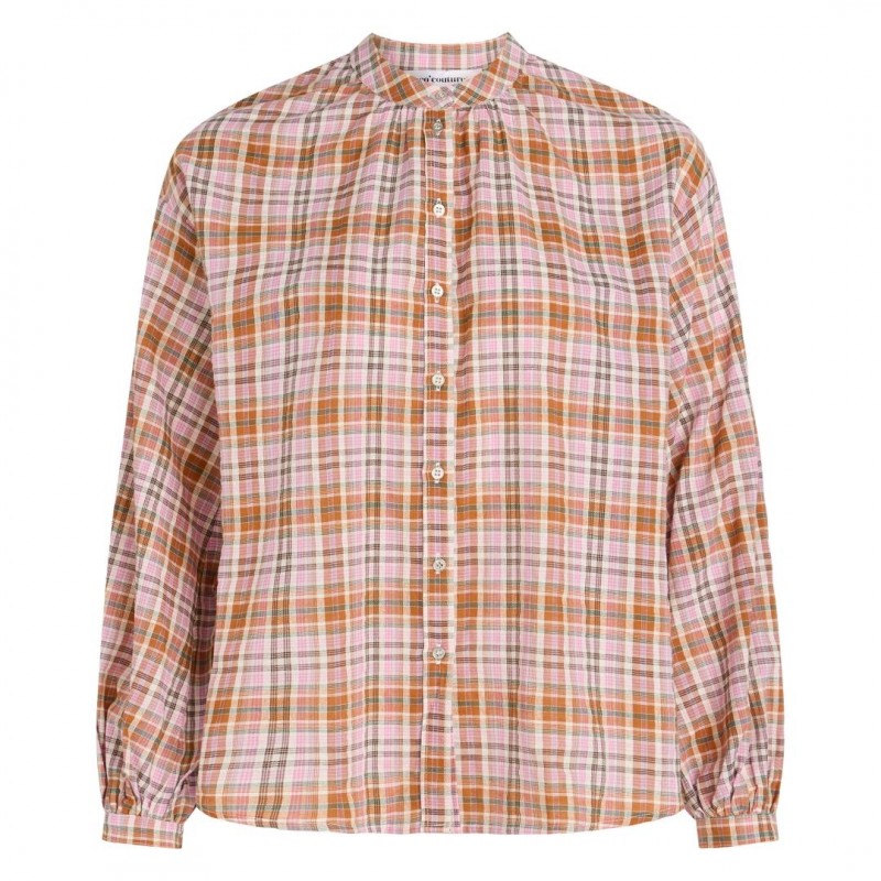 Co'couture Celina Check Shirt Pink