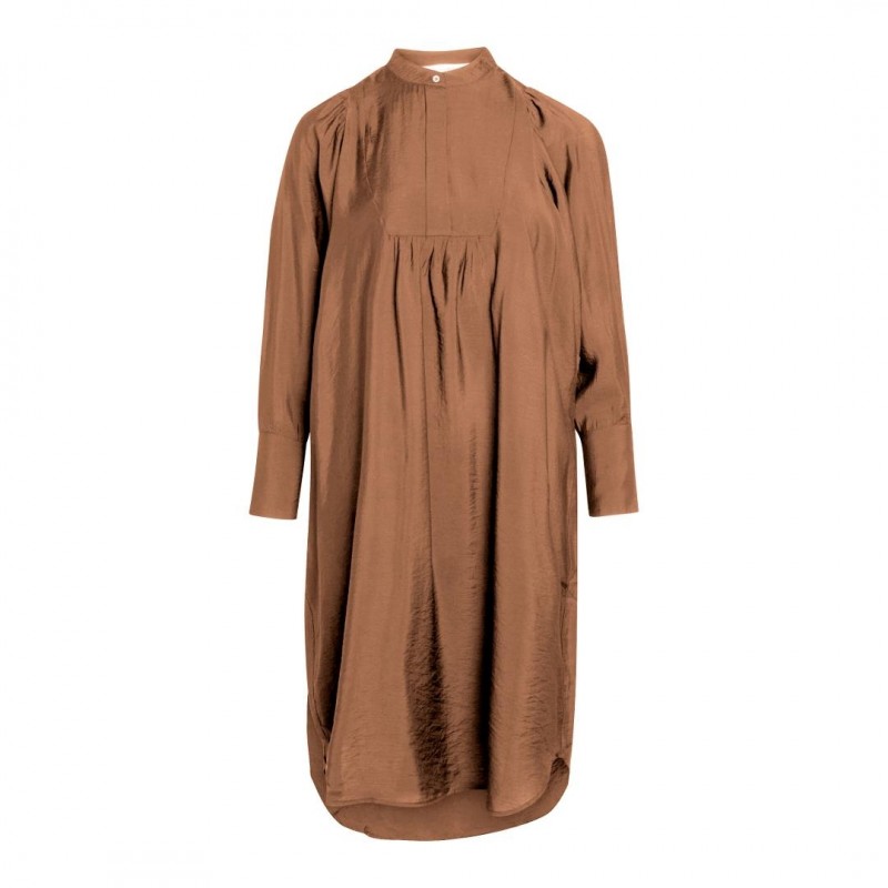 Kjole fra Co'couture | Callum Volume Dress Suntan |