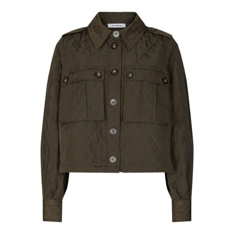 Có Couture Ibbie Quilt Jacket Army