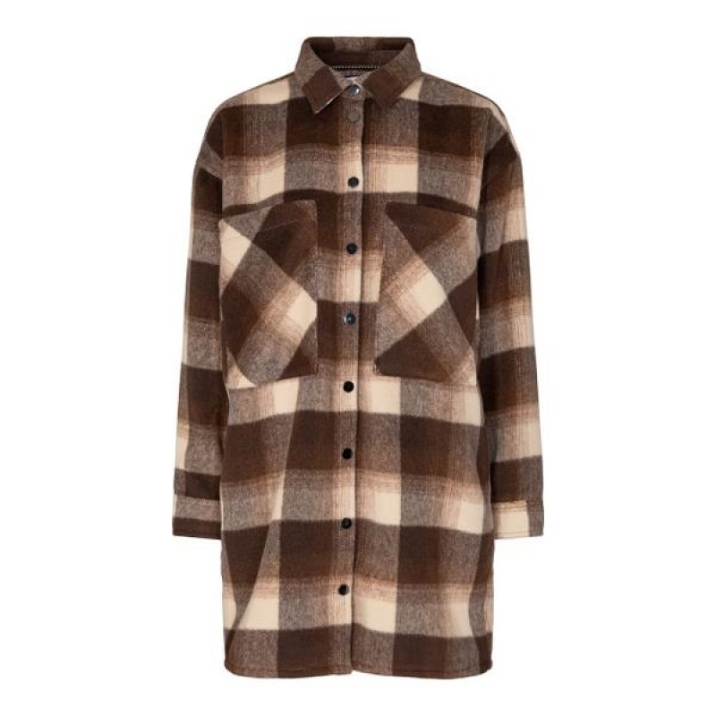 Có Couture Kelly Fall Check Jacket Mocca