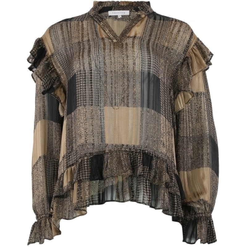 Continue Lee Blouse Brown Print