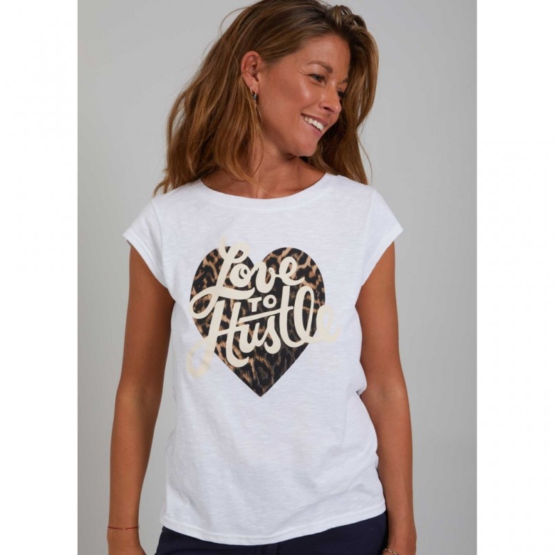 Accor forsvinde Fordi Coster Copenhagen T-shirt With Love To Hustle White