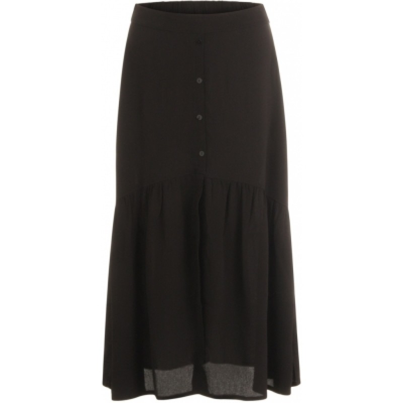 Coster Copenhagen Skirt W. Gatherings And Buttons Black