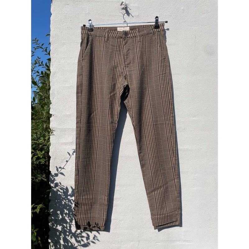 Freequent Rex Ankle Pants Check Morel Mix 