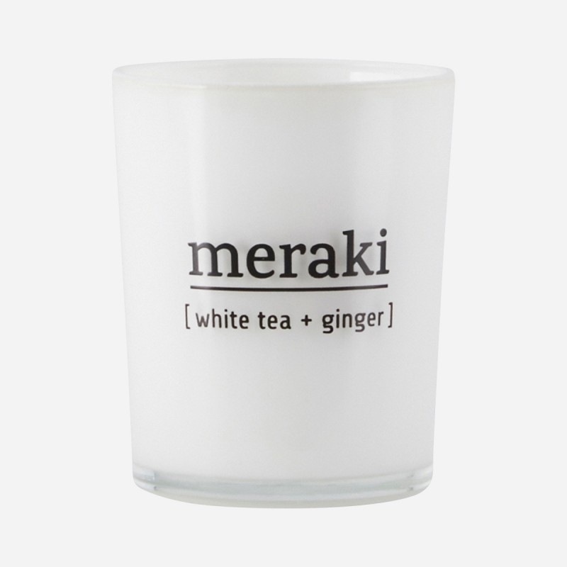 Meraki Scented Candle White Tea + Ginger 12 Hours