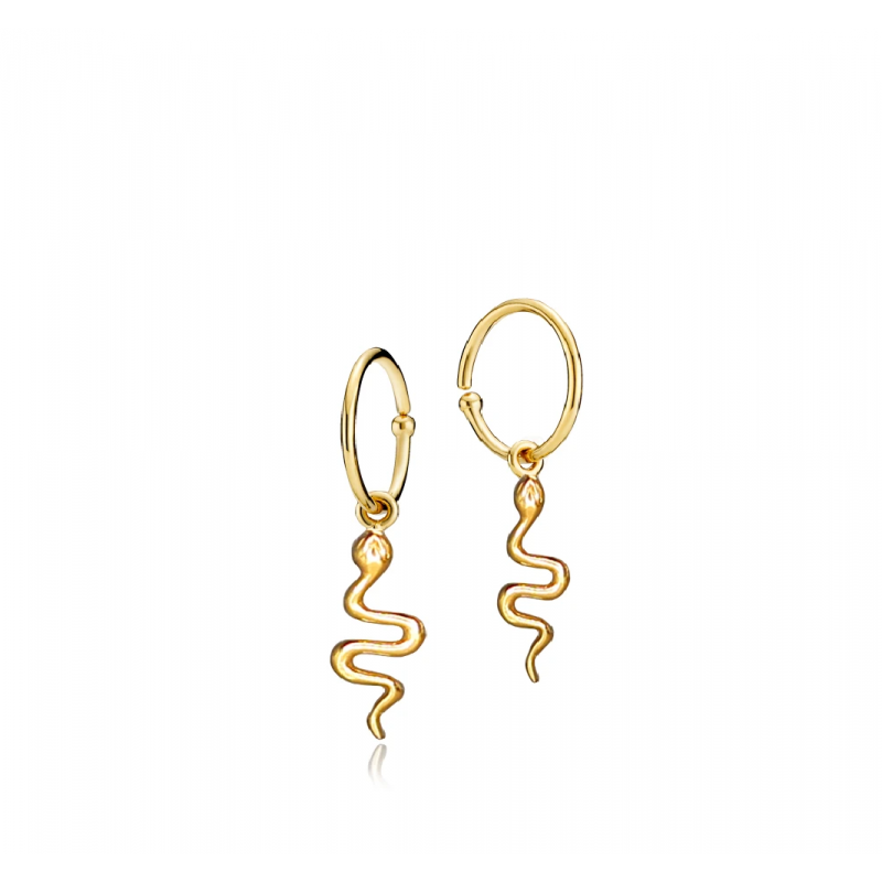 Sistie Young One Snake Earring Shiny Gold