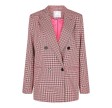 Co'Couture Zoe Check Oversize Blazer Pink