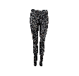 Black Colour Annie Mesh Leggings Grey Leo