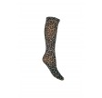 Black Colour Aura Knee High Socks Leo Natural One Size