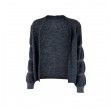 Black Colour Bibi Bubble Cardigan Grey One Size