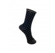 Black Colour Dottie Sock Black 