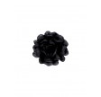 Black Colour Fiora 2-in1 Brooch Pin Satin Flower Small Black