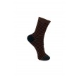 Black Colour Flash Stripe Sock Black 