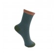 Black Colour Flash Stripe Sock Olive Blue