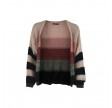 Black Colour Flippa Striped Cardigan Black One Size