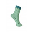 Black Colour Jo Dotted Sock Mint One Size