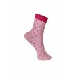 Black Colour Jo Dotted Sock Rose One Size