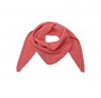 Black Colour Kitty Triangle Scarf Coral Pink