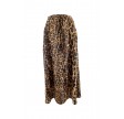 Black Colour Luna Bias Skirt W. Pockets Leopard