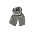 Black Colour Megyn Knit Scarf Grey