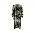 Black Colour Pixi Batik Kaftan Dress Olive Batik