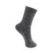 Black Colour Ronja Wool Sock Dark Grey
