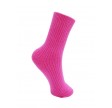 Black Colour Ronja Wool Sock Pink