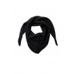 Black Colour Triangle Knitted Scarf Black 