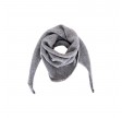 Black Colour Triangle Knitted Scarf Grey