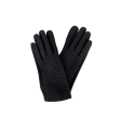 Black Colour Waffle Gloves Black