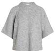 Co'couture Moto Shortie Knit Light Grey 