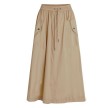 Co'couture Crisp Poplin Utility Skirt Khaki