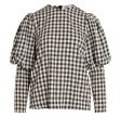 Co'couture Cadie Check Blouse Black 