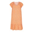 Co'couture Sunrise Crop Crush Flower Dress Orange