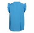 Co'Couture Callum Frill Top Clear Blue