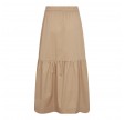 Co'Couture Cotton Crisp Gypsy Skirt Beige