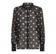 Co'Couture Drew Dot Shirt Black/Offwhite