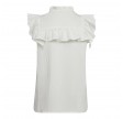 Co'Couture Sueda Pintuck Top White