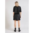Coster Copenhagen Leather A Line Skirt Black