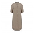 Coster Copenhagen Shirt Dress With Mid Length Sleeve Dark Sand 