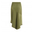 Coster Copenhagen Skirt W. Bias Cut In Sateen Quality Dark Forest