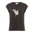 Coster Copenhagen T-shirt W. Hummingbird Print Black