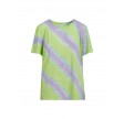 Coster Copenhagen T-shirt With Dip Dye Print Faded Stripe Print