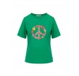Coster Copenhagen T-shirt With Peace Mid Sleeve High Green