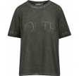 Coster Copenhagen T-shirt With Perforated Logo Light Olive