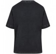 Coster Copenhagen T-shirt With Perforated Logo Washed Black