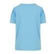 Coster Copenhagen T-shirt with Pleats Coastal Blue 