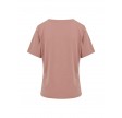 Coster Copenhagen T-shirt With Wild And Free Print And Mid Sleeve Washed Rose